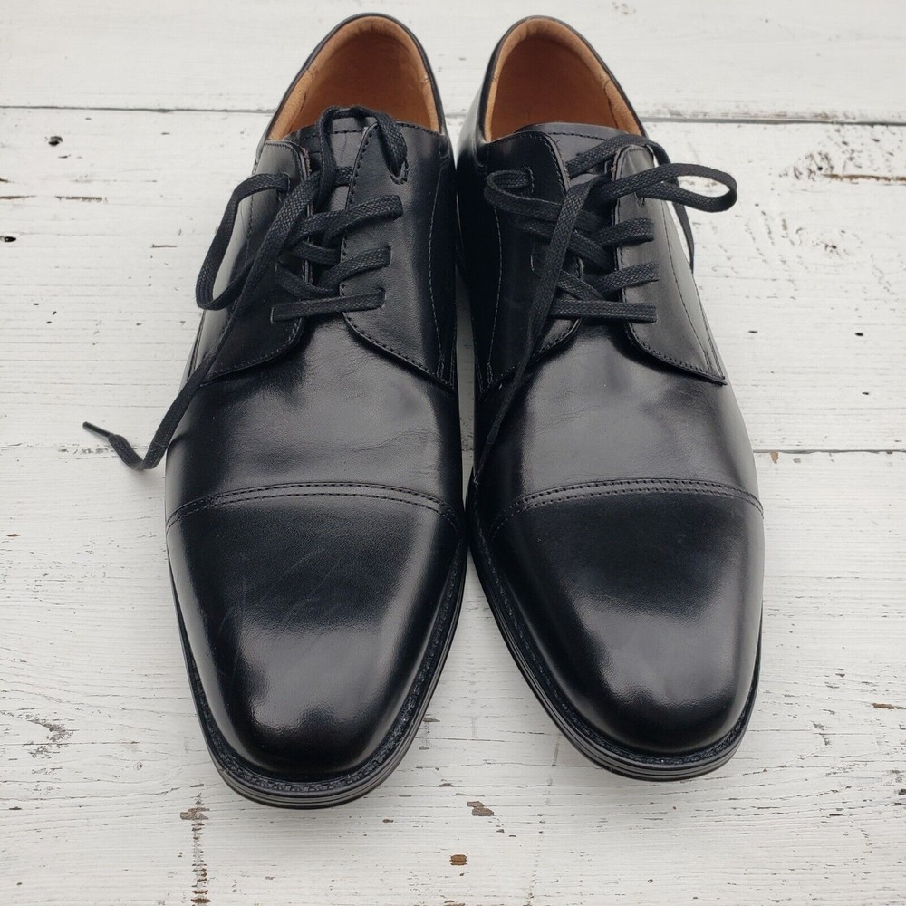 Florsheim Men's 13/47 Lite Hybrid Plain Toe Tie Oxford Leather Black NEW - Picture 5 of 6